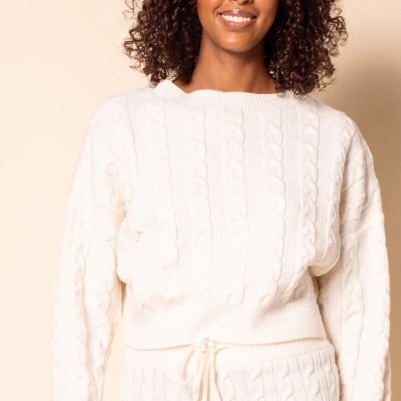 🍋Pink Martini Lorena White Sweater (Small) - Picture 7 of 8